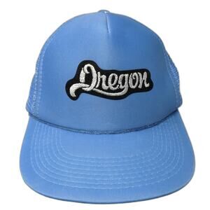 Oregon Snapback Mesh Back Rope Trucker Hat Blue One Size Adjustable
